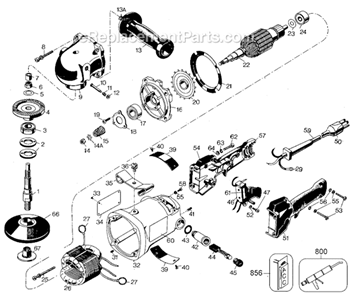 Page A Diagram and Parts List for 6112 Type 101 Black and Decker Sander Polisher
